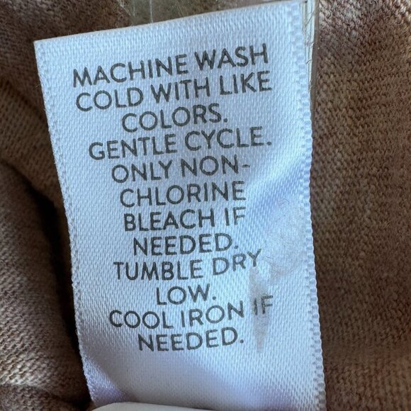 Pure Jill Easy Dolman Tunic Mauve Heather Cap Sleeve V Neck High Low Hem Medium - Picture 6 of 6